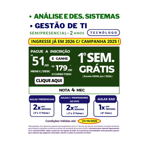 Banner TI e Gestão de TI - Unisan